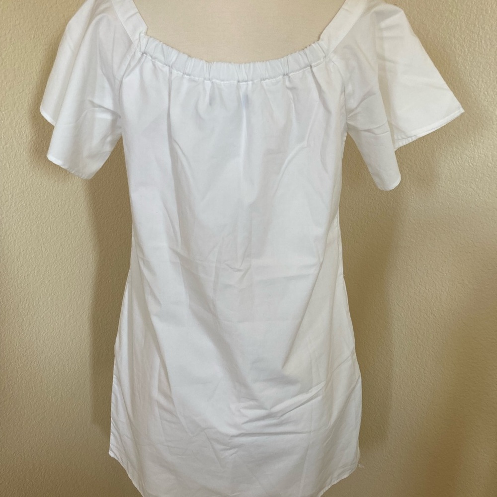 NWT Banana Republic white A line dress Size Small Petite